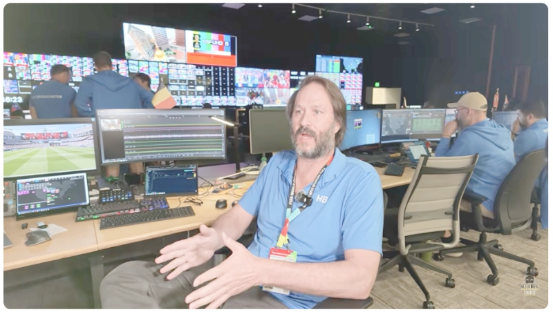 Interview behind the scenes at FIFA