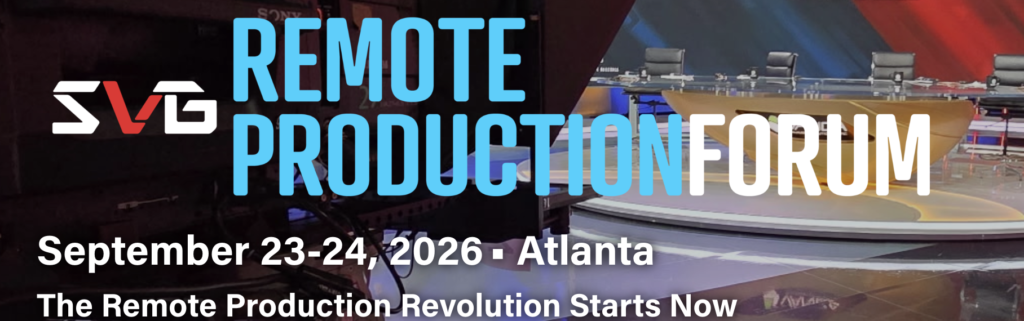 SVG Remote Production Forum 2026